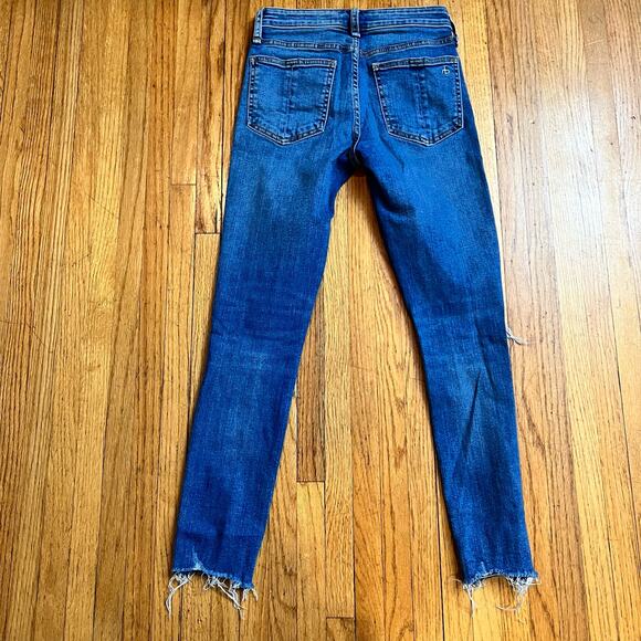 Rag & Bone Jeans Womens 23 Cate Mid Rise Ankle Skinny Blue - Picture 3 of 10